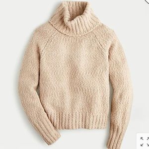 ⚓️J.Crew Chunky Knit Alpaca Turtleneck Ivory Sweater S